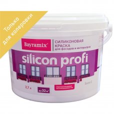 Краска для колеровки фасадная Bayramix Silicon Profi прозрачная база С 2.7 л