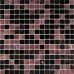 Мозаика стеклянная Artens 32.7x32.7 см цвет чёрный, SM-82906788