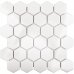 Мозаика керамическая StarMosaic Homework Hexagon White Glossy 26.5x27.8 см цвет белый, SM-82909304