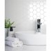 Мозаика керамическая StarMosaic Homework Hexagon White Glossy 26.5x27.8 см цвет белый, SM-82909304