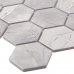 Мозаика керамическая StarMosaic Homework Hexagon Marblegrey Мат 27.1x28.2 см цвет серый, SM-82909305