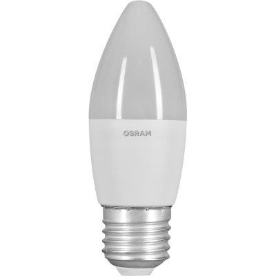 Лампа светодиодная E27 220-240 В 6.5 Вт свеча матовая 550 лм, холодный белый свет, SM-82922358