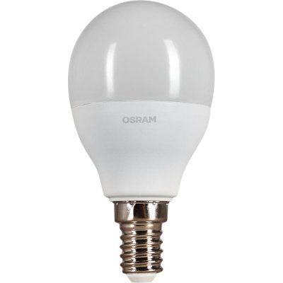 Лампа светодиодная E14 220-240 В 6.5 Вт шар матовая 550 лм, холодный белый свет, SM-82922362