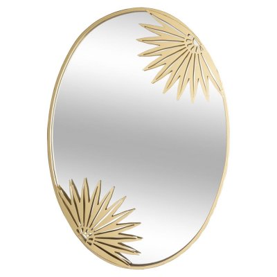 Зеркало декоративное Chic, овал, 56x40 см, цвет золото, SM-82950313