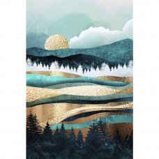Картина на стекле «Таинственный лес» 40x60 см