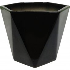 Кактусник 9x10x9 см v0.49 л керамика чёрный