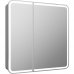 Шкаф зеркальный подвесной Elmer с подсветкой 80х80 см цвет белый, SM-83127327