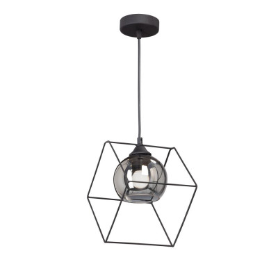 Люстра подвесная «Элиот», 1 лампа, 3 м², цвет чёрный, SM-83139312