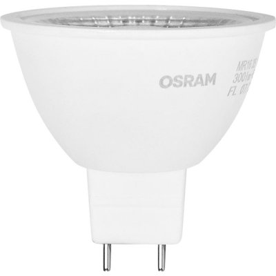 Лампа светодиодная Osram GU5.3 220-240 В 5 Вт спот прозрачная 400 лм, холодный белый свет, SM-83161317