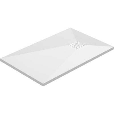 Душевой поддон Keram литой мрамор 120x80 см цвет белый, SM-83210767