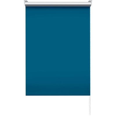 Штора рулонная блэкаут 60x175 см синяя, SM-83211870