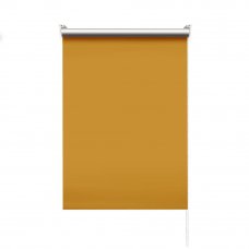 Штора рулонная блэкаут 50x175 см жёлтая