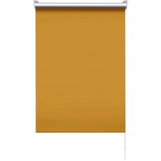 Штора рулонная блэкаут 55x175 см жёлтая