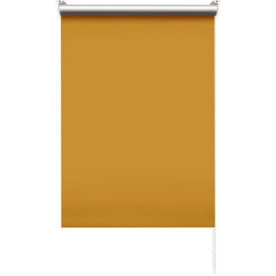 Штора рулонная блэкаут 55x175 см жёлтая, SM-83211873