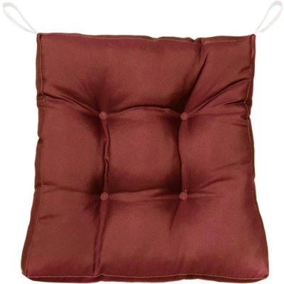 Подушка для стула Jimena 40x40 см цвет красный, SM-83228228