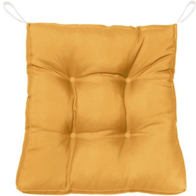Подушка для стула Jimena 40x40 см цвет жёлтый, SM-83228231