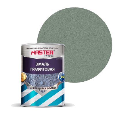 Эмаль графитовая Master Prime с искрящимся эффектом цвет изумруд 0.9 л, SM-83367844