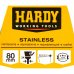 Шпатель малярный из нержавеющей стали, 80 мм, деревянная ручка Hardy, SM-83376864