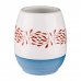 Стакан для зубных щёток Moroshka Romanovka керамика цвет белый/синий/красный, SM-83425120
