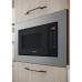 Микроволновая печь встраиваемая Indesit MWI 120 GX, цвет матовая сталь, SM-83762141