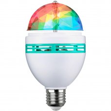 Лампа светодиодная Disco E27 230 В 3 Вт 240 лм, регулируемый цвет света RGB