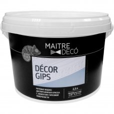 Краска с эффектом гипса Maitre Deco Décor Gips 2.5 л цвет белый
