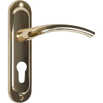 Ручка с механизмом Inspire для межкомнатной двери Nancy GP, цвет глянцевое золото, SM-843391
