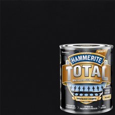 Краска по ржавчине Hammerite Total цвет чёрный матовый 0.75 л