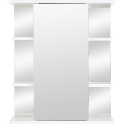 Зеркало «Универсал» с полкой 60x71 см цвет белый, SM-84513146