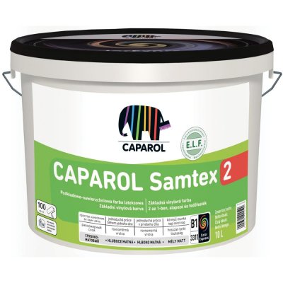 Краска для стен и потолков Caparol Samtex 2 цвет матовый белый 10 л, SM-84518742