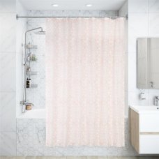Штора для ванны Bacchetta Clichy Nudo с кольцами 180x200 см полиэстер , цвет мультиколор