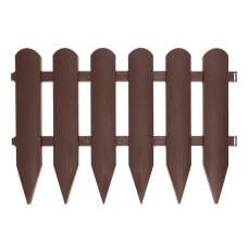 Забор декоративный Протэкт Штакетник 25x240 см, пластик, цвет коричневый