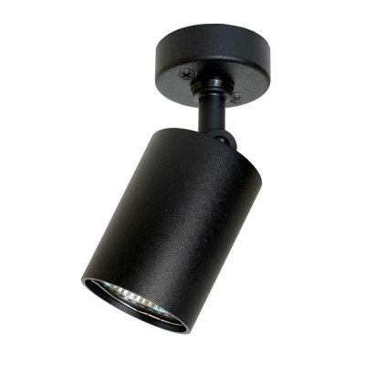 Спот поворотный накладной Е51A.D55, 1 лампа, 2 м², цвет чёрный, SM-84732529