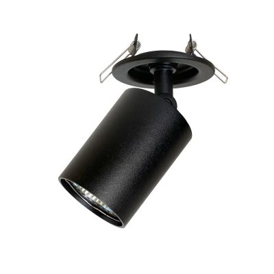 Спот поворотный встраиваемый Е51A.D55, 1 лампа, 2 м², цвет чёрный, SM-84732530