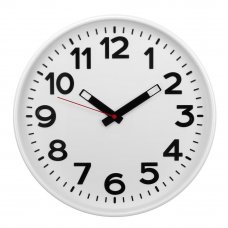 Настенные часы Troykatime, D30 см, пластик, цвет серый