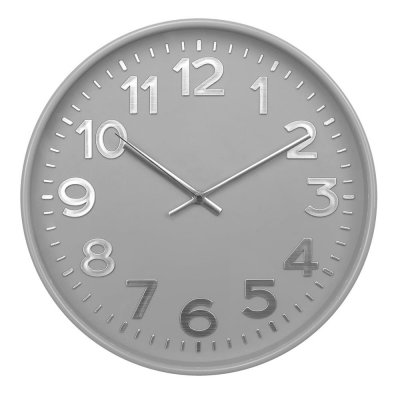 Настенные часы Troykatime Классика в белом, D30 см, пластик, цвет белый, SM-84759068
