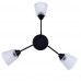 Люстра потолочная «Юкка» КС30097/3C, 3 ламп, 9 м², цвет чёрный/белый, SM-84785151
