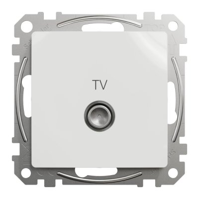 Розетка телевизионная оконечная встраиваемая Schneider Electric Sedna Design, цвет белый, SM-84794314