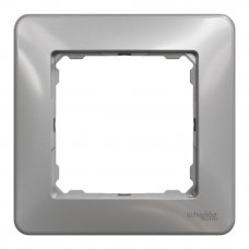 Рамка для розеток и выключателей Schneider Electric Sedna Design 1 пост, цвет алюминий