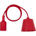 Патрон для лампы E27 TDM Electric с подвесом 1 м цвет красный, SM-84833445