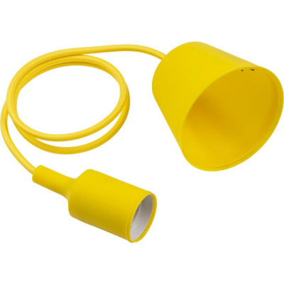 Патрон для лампы E27 TDM Electric с подвесом 1 м цвет желтый, SM-84833457