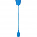 Патрон для лампы E27 TDM Electric с подвесом 1 м цвет синий, SM-84833465