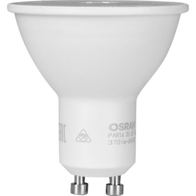 Лампа светодиодная Osram GU10 230 В 4 Вт спот прозрачная 265 лм нейтральный белый свет, SM-84894969
