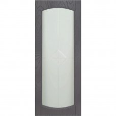 Дверь остекленная для шкафа Delinia ID "Петергоф грей" 103х40 см, МДФ, цвет графит