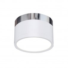 Светильник точечный светодиодный накладной Elektrostandard DLR029, 5 м², белый свет, цвет белый/хром