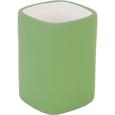 Стакан для зубных щёток Vidage Green Meadow керамика цвет зеленый, SM-85122568