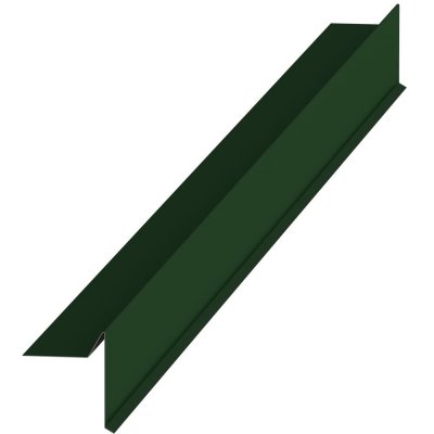 Планка ветровая для мягкой кровли с полиэстеровым покрытием 2 м цвет зеленый, SM-85165338