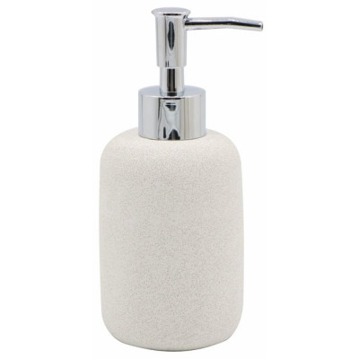 Дозатор для жидкого мыла Аквалиния Stone CM0065BA-LD цвет белый, SM-85441311