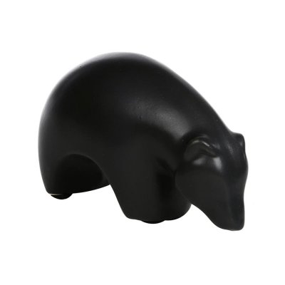 Фигурка интерьерная "Медведь" 9x5x12 см цвет черный, SM-85519483