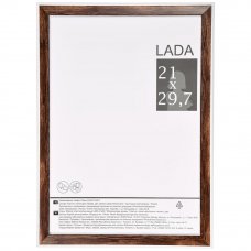 Рамка Lada, 21x29.7 см, пластик, цвет орех